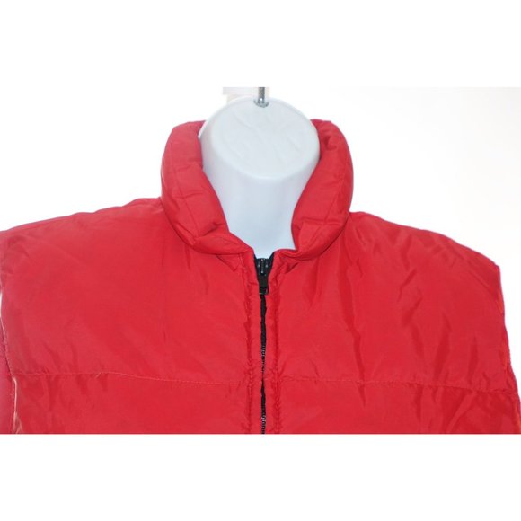 REI Vest Men's Size Small Goose Down Red Puffer Pacific Northwest Seattle Retro - Picture 2 of 9